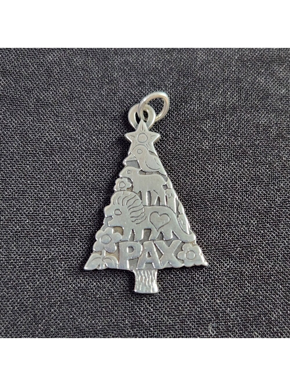 James Avery Pax Tree of Love/Christmas tree pendant Sterling Silver